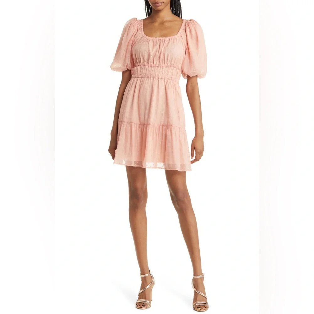Chelsea28 Puff Sleeve Mini Dress - Size XS